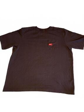 Milwaukee Mens 3X Black Pocket Work Or Casual T-Shirt 3X Tool Tee Milwaukee